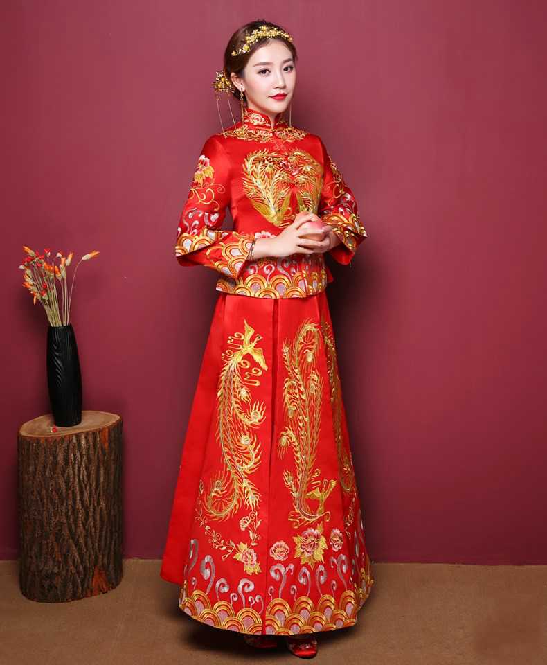 婚礼旗袍穿着效果图